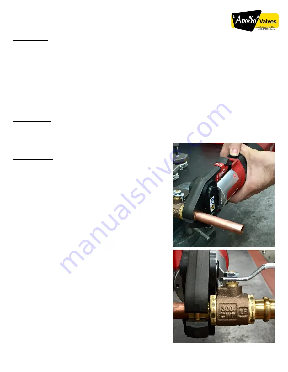 Conbraco Industries APOLLOPRESS Installation, Operation, Maintenance Manual Download Page 1