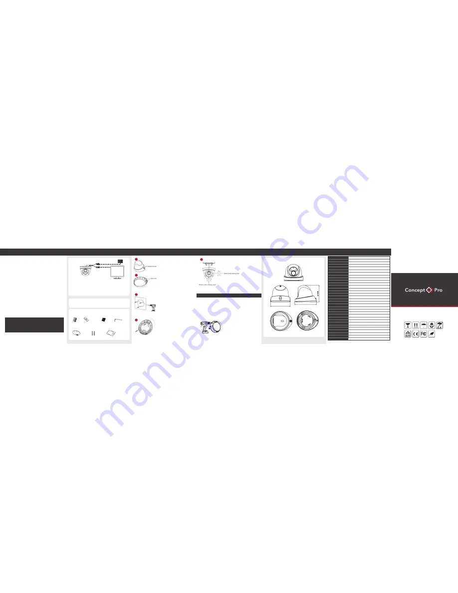 Concept Pro CVP9314DNIR-AHD Скачать руководство пользователя страница 2