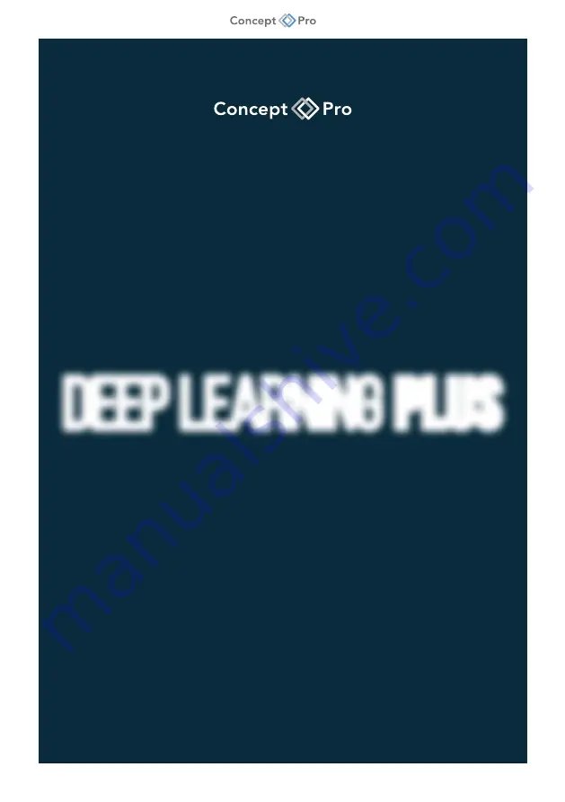 Concept Pro DEEP LEARNING PLUS Quick Start Manual Download Page 28