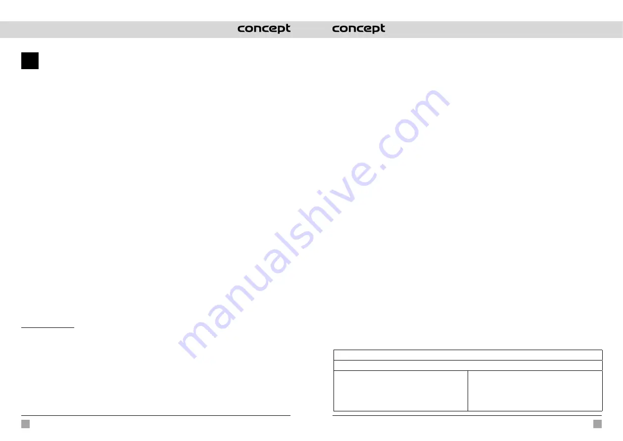 Concept2 CONZK4040 Manual Download Page 56