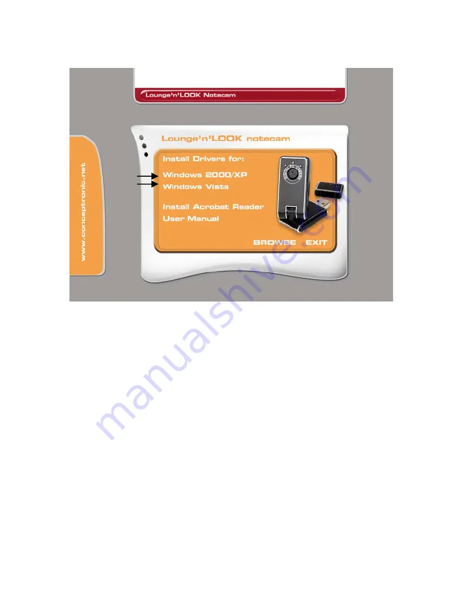 Conceptronic CLLNOTECAM Quick Installation Manual Download Page 10