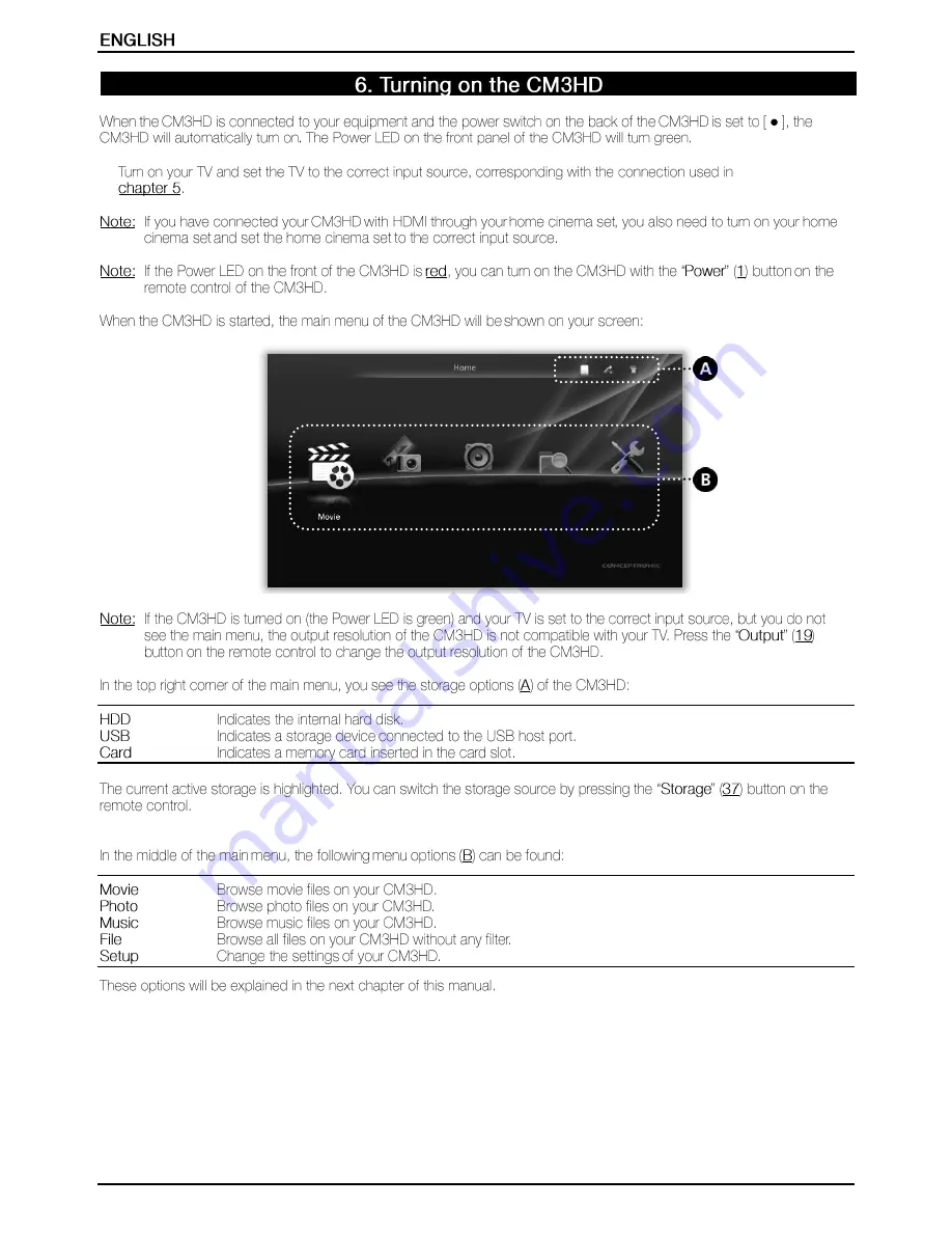 Conceptronic CM3HD User Manual Download Page 28