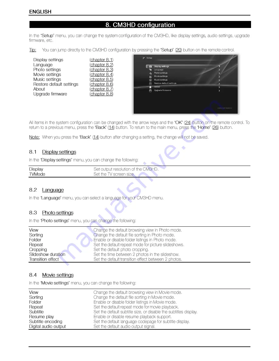 Conceptronic CM3HD User Manual Download Page 34