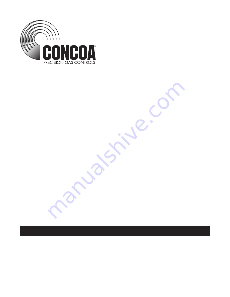 Concoa 452 Series Installation And Operation Instructions Manual Download Page 1