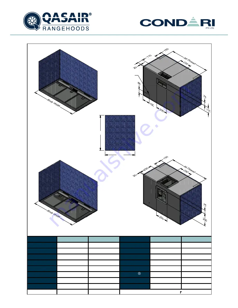 Condari QASAIR 3F Installation & User'S Instructions Download Page 31