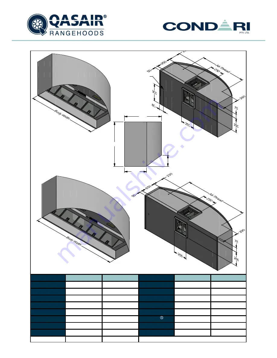 Condari QASAIR 3F Installation & User'S Instructions Download Page 37