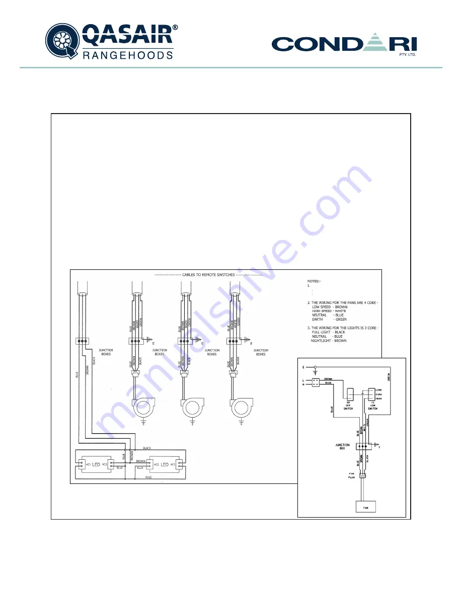 Condari QASAIR 3F Installation & User'S Instructions Download Page 40