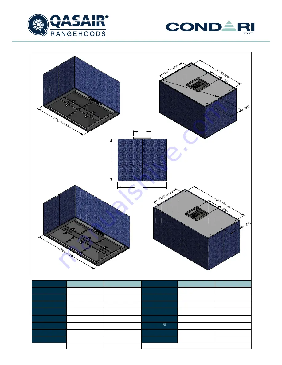 Condari QASAIR 4F Installation & User'S Instructions Download Page 18