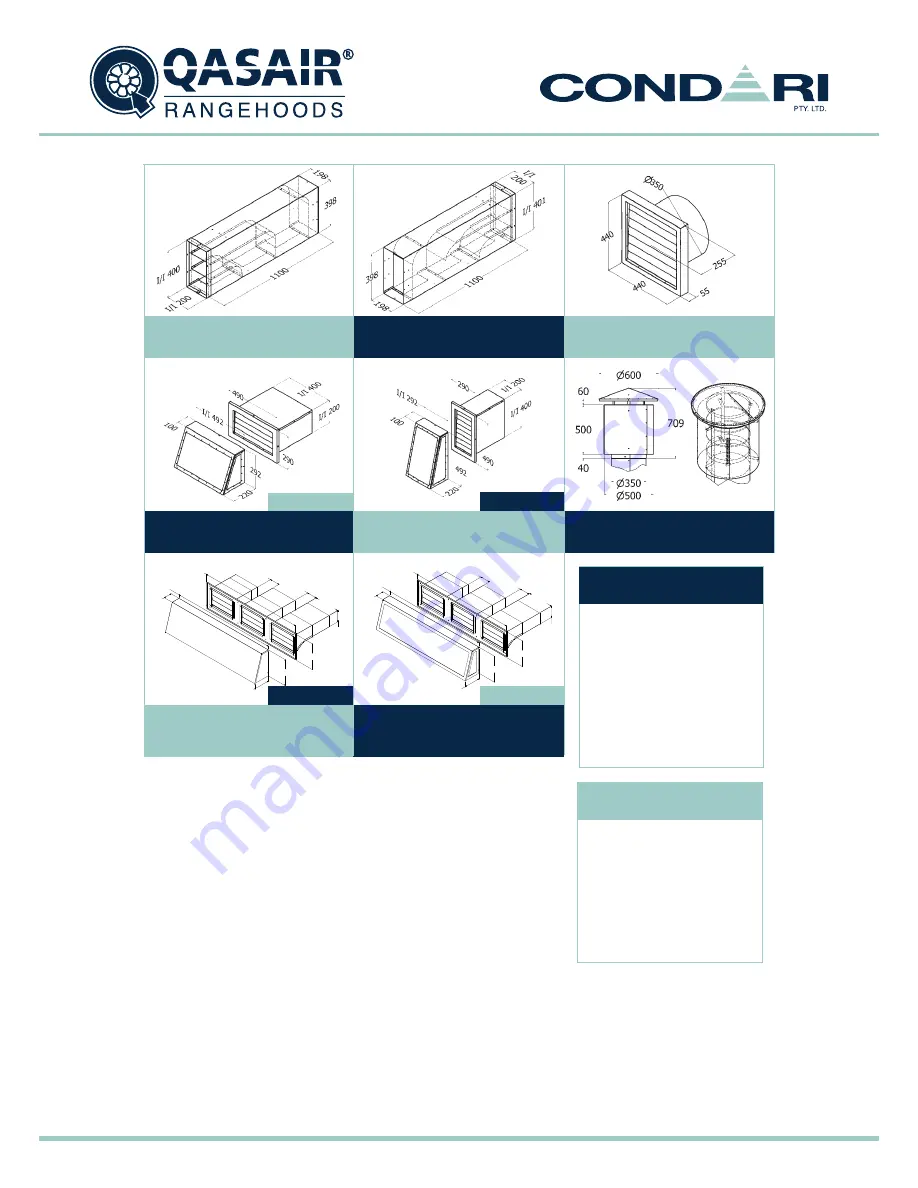 Condari QASAIR 4F Installation & User'S Instructions Download Page 40