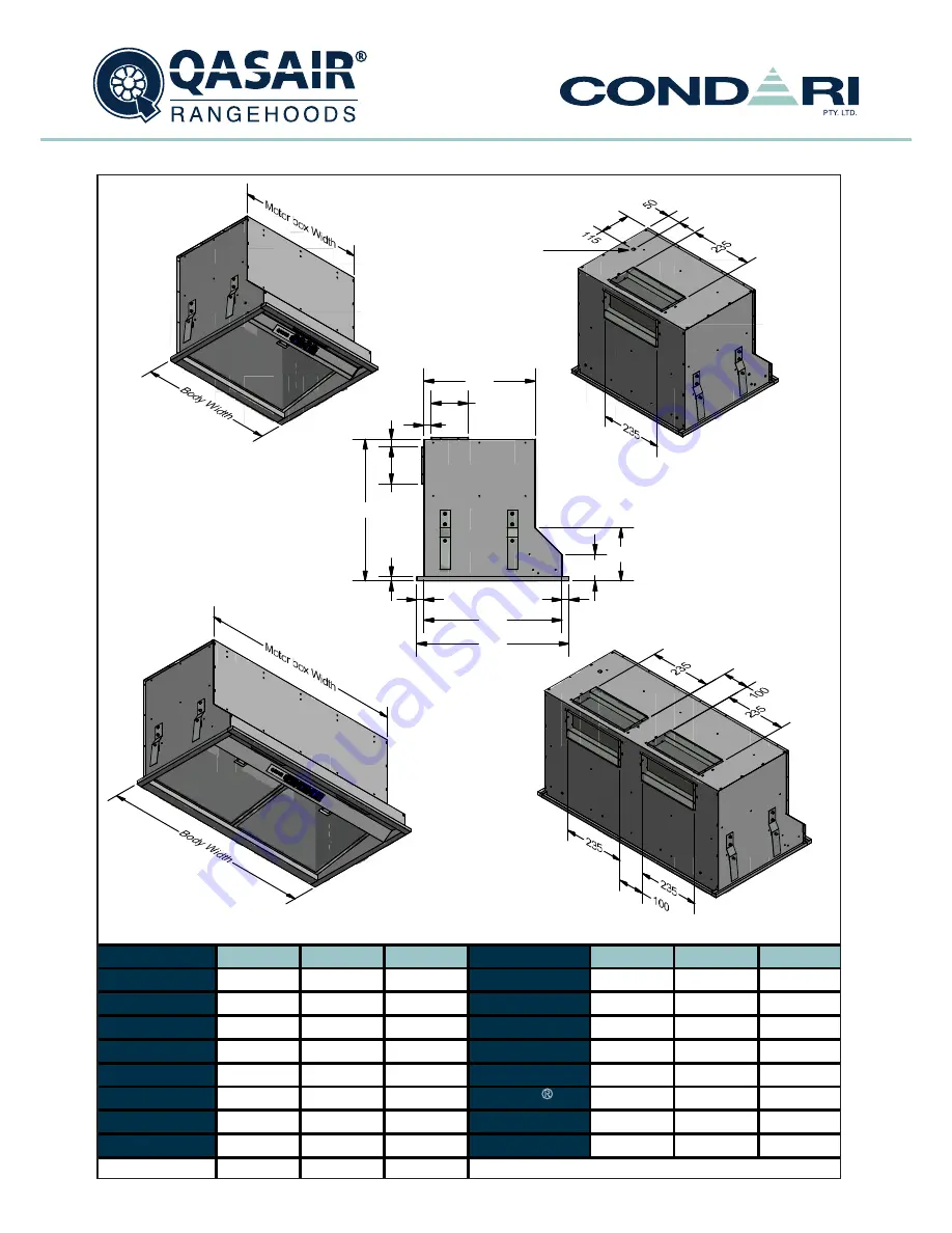 Condari QASAIR CON Installation & User'S Instructions Download Page 17