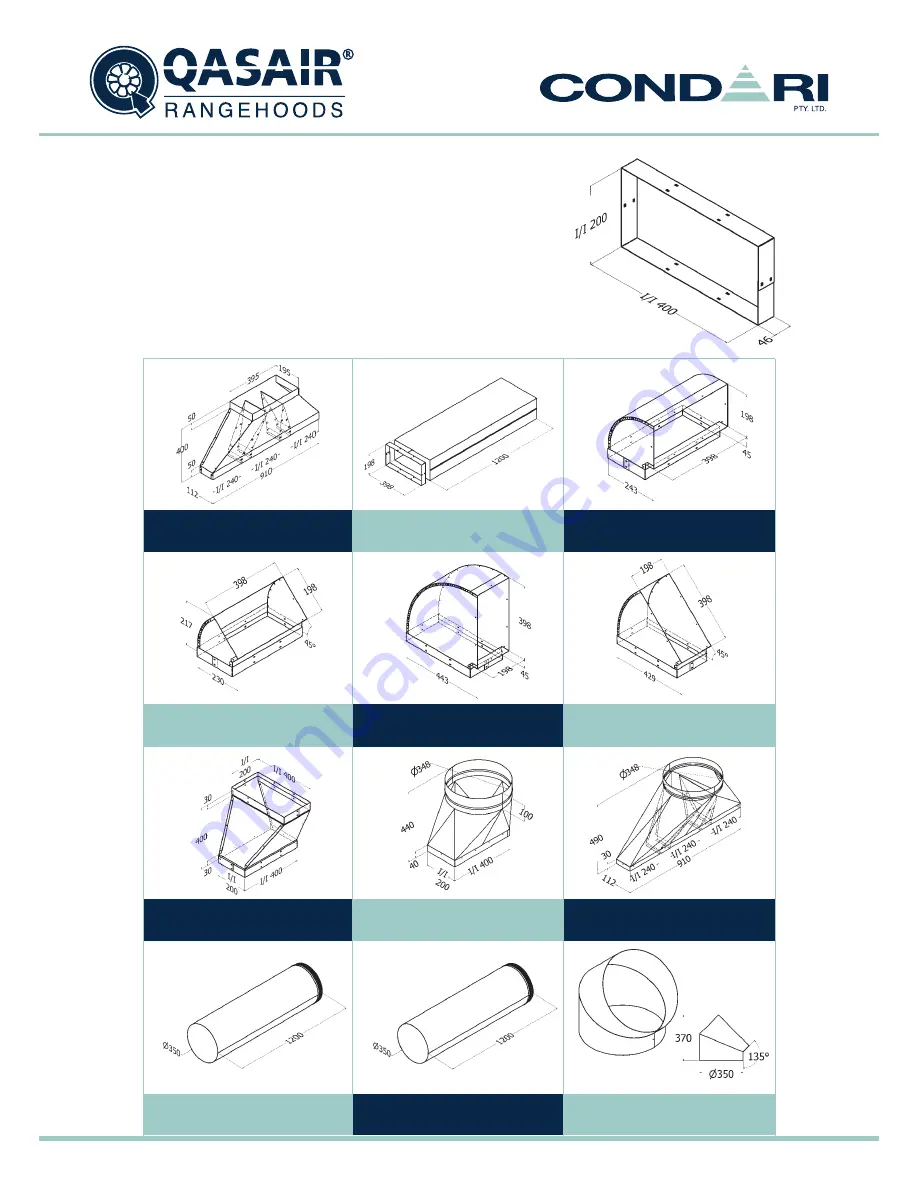 Condari QASAIR CON Installation & User'S Instructions Download Page 43