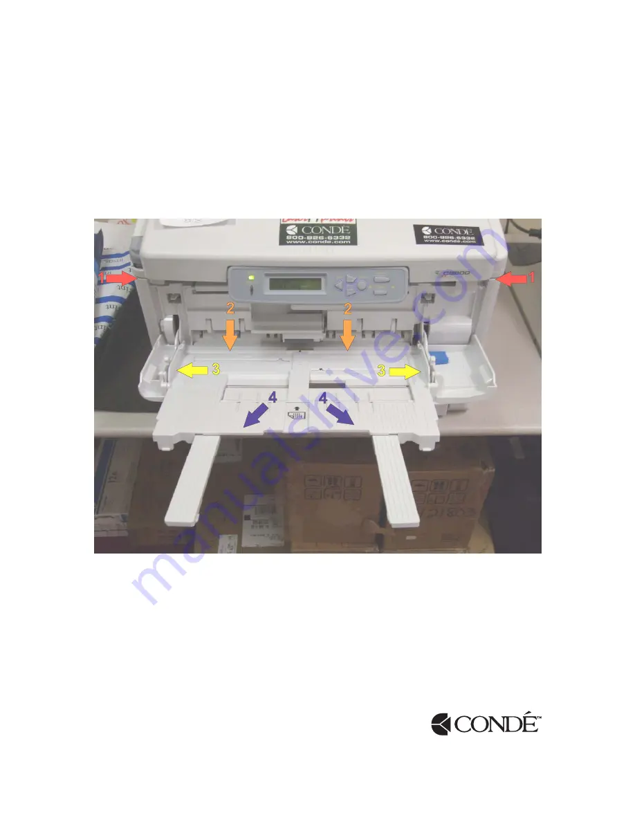 Conde LaserMPrints C8600 Quick Start Up Manual Download Page 1