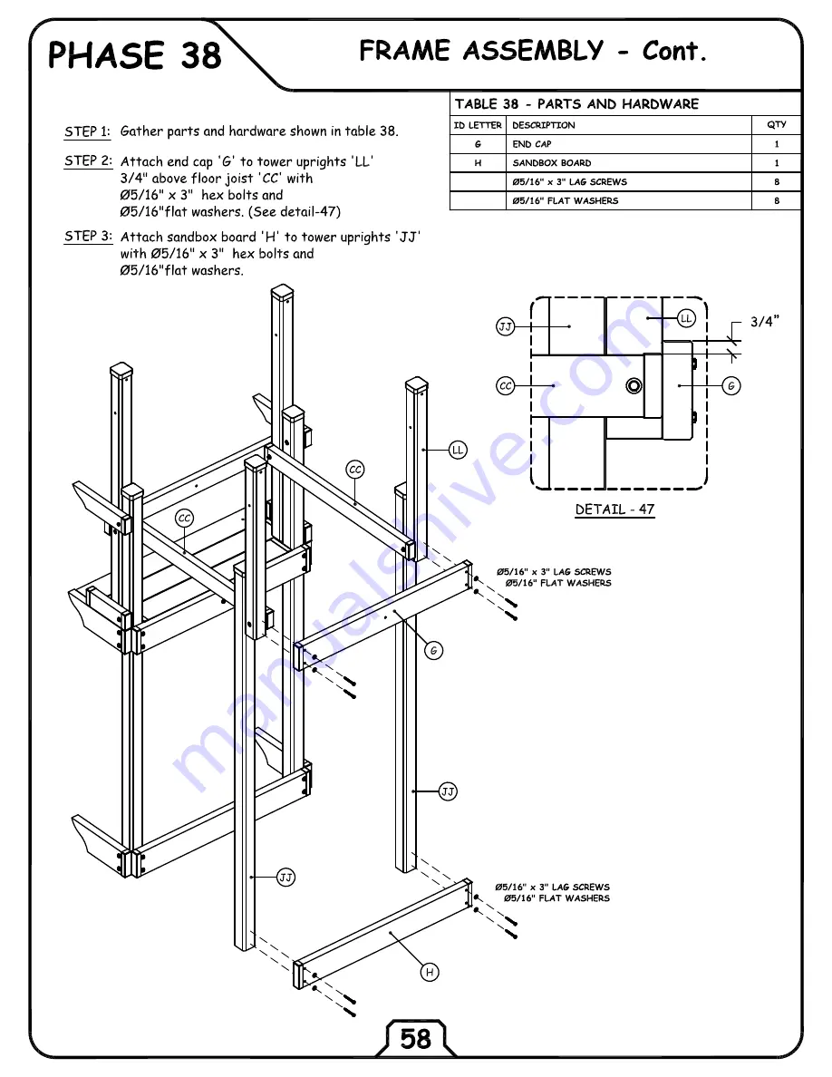 Congo Play MONKEY PLAYSYSTEM TOWER Assembly Instructions Manual Download Page 8