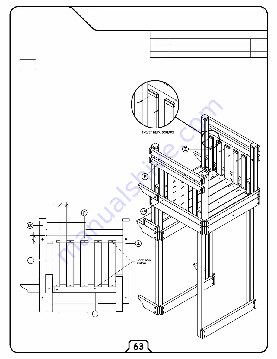 Congo Play MONKEY PLAYSYSTEM TOWER Assembly Instructions Manual Download Page 13