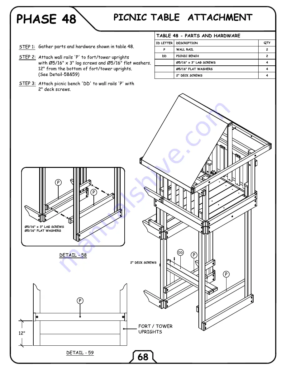 Congo Play MONKEY PLAYSYSTEM TOWER Assembly Instructions Manual Download Page 18