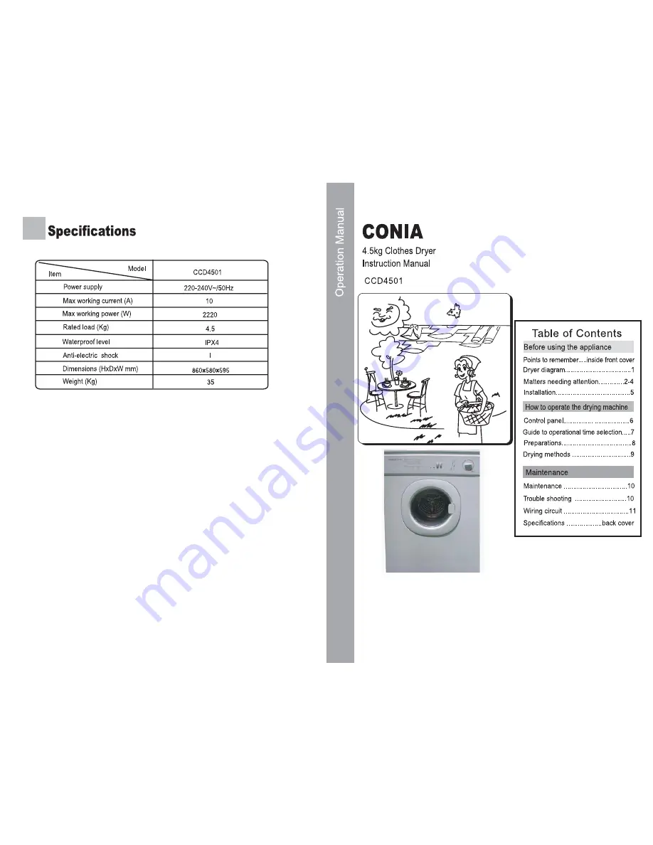 CONIA CCD4501 Скачать руководство пользователя страница 1