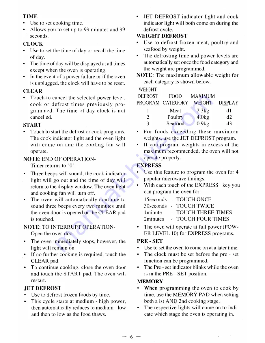 CONIA WP 750A Owner'S Manual Download Page 8