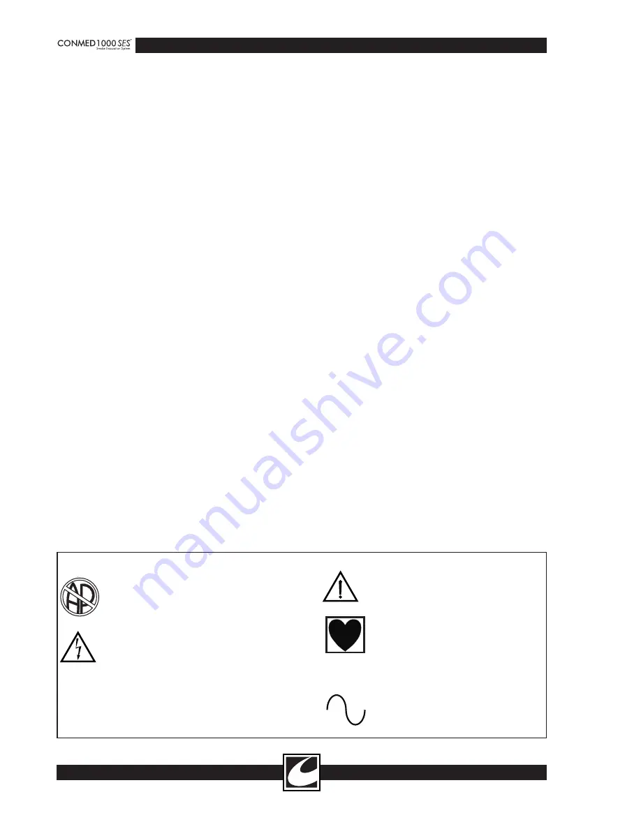 ConMed 1000 SES Service Manual Download Page 6