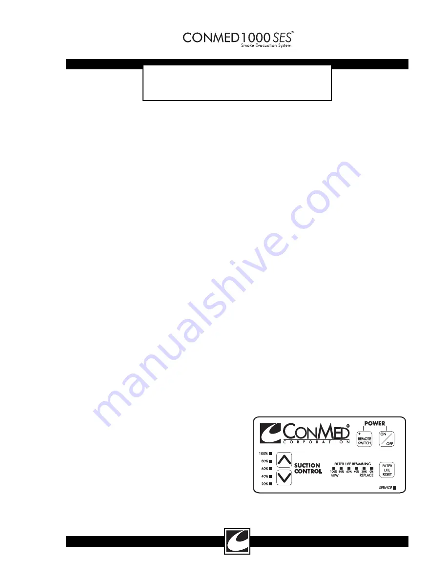 ConMed 1000 SES Service Manual Download Page 7