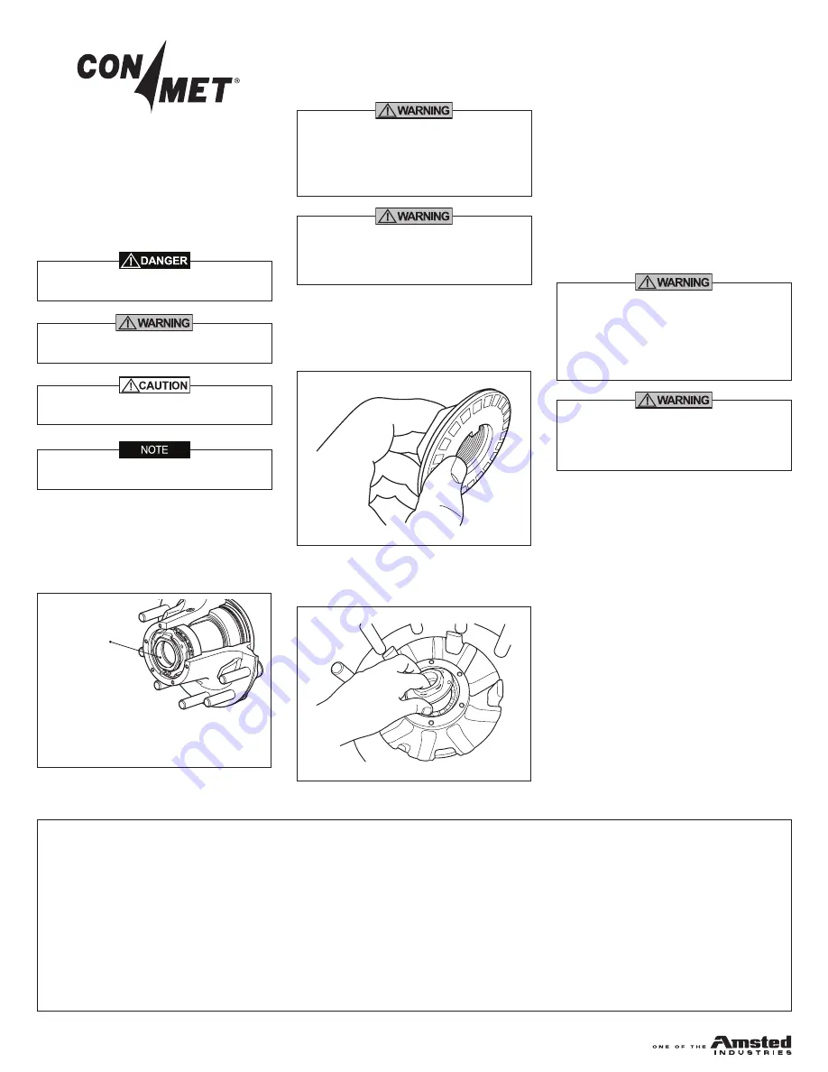 Conmet PreSet Installation Instructions Manual Download Page 1