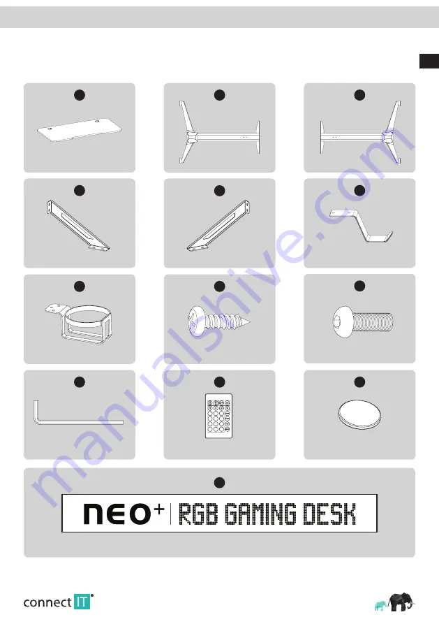 Connect IT CGD-2020-BK User Manual Download Page 3