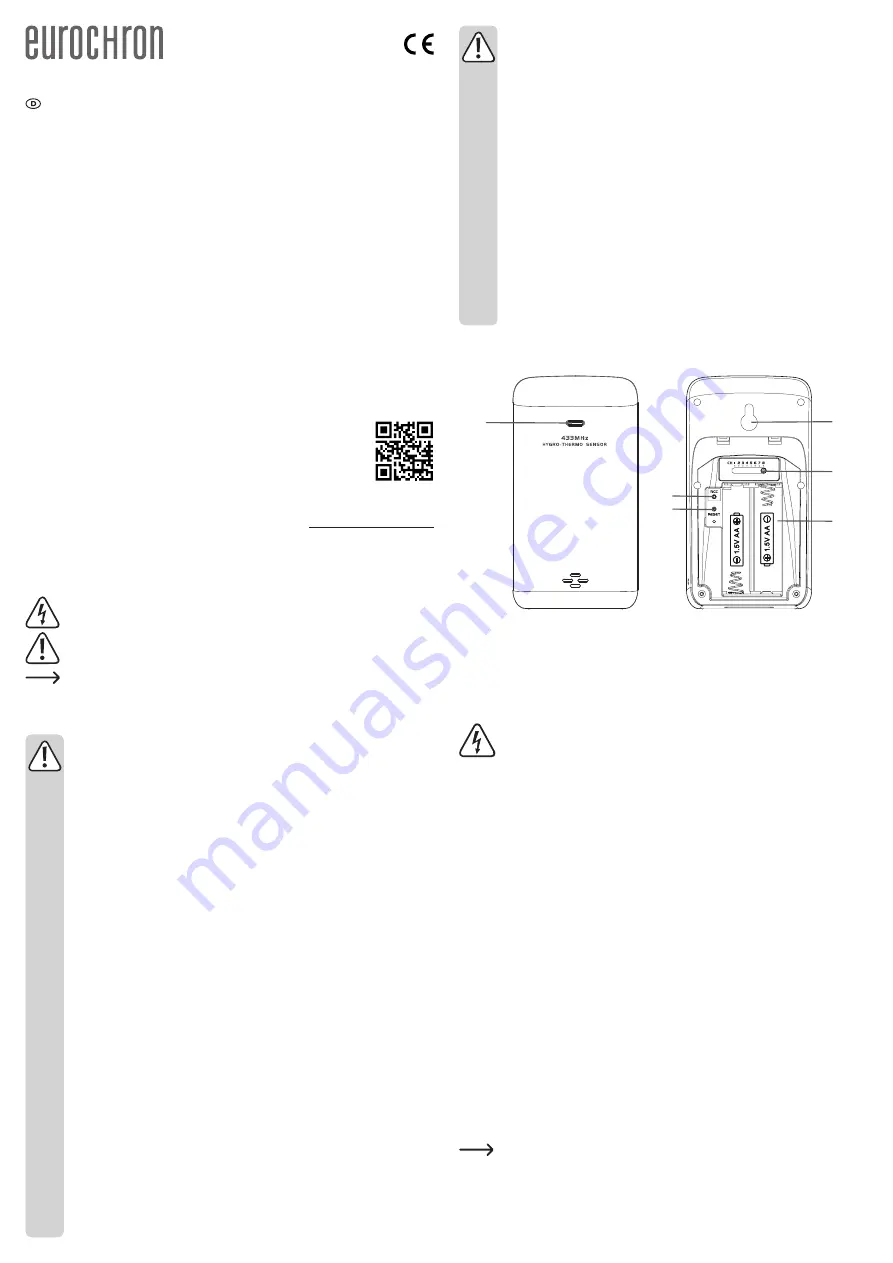 Conrad Electronic Eurochron 1760612 Скачать руководство пользователя страница 1