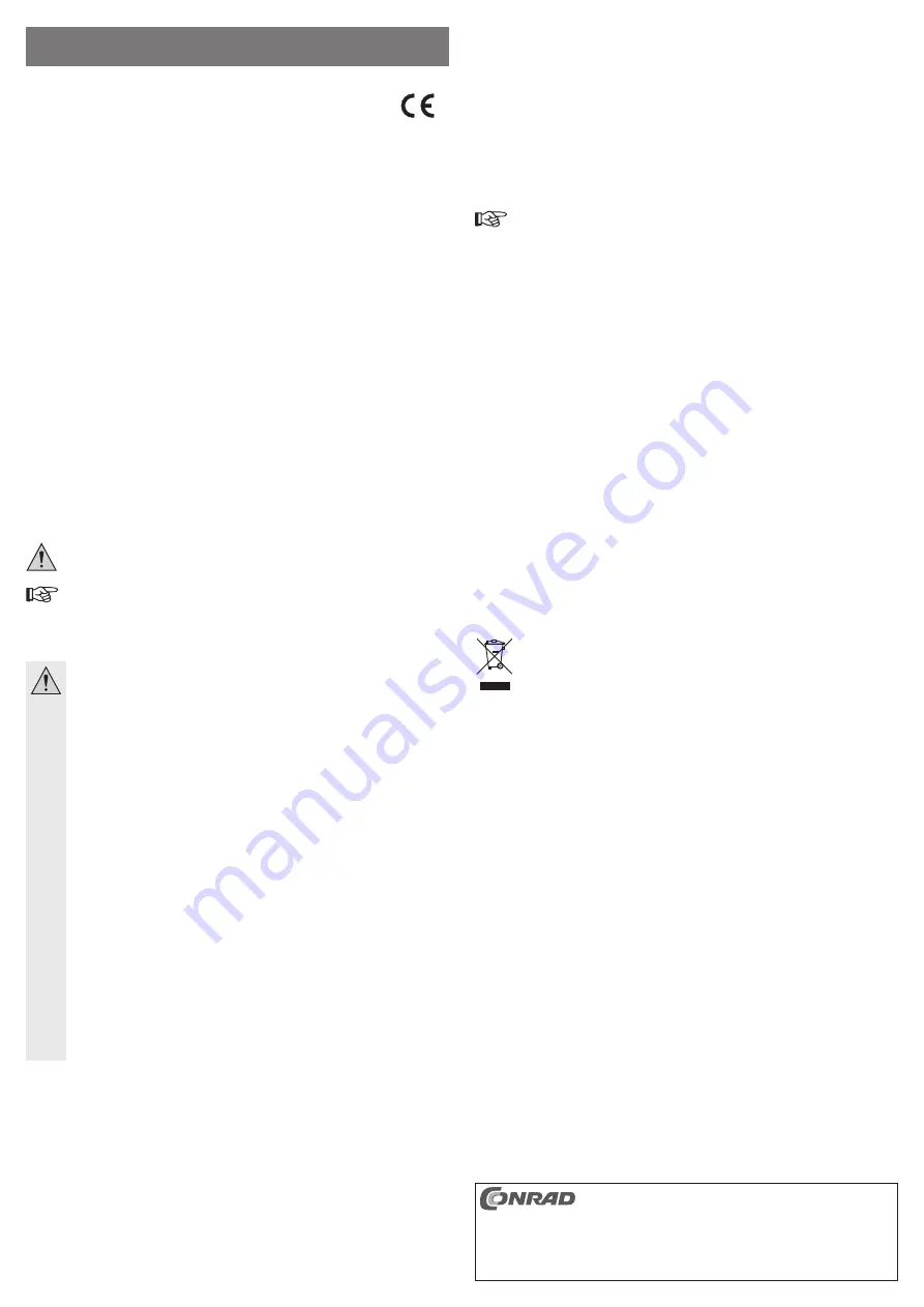 Conrad 55 44 04 Скачать руководство пользователя страница 1