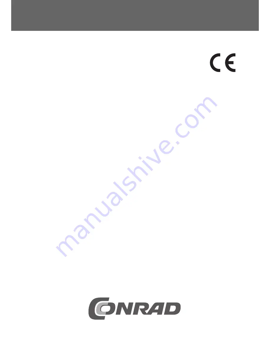 Conrad 75 15 57 Operating Instructions Manual Download Page 1