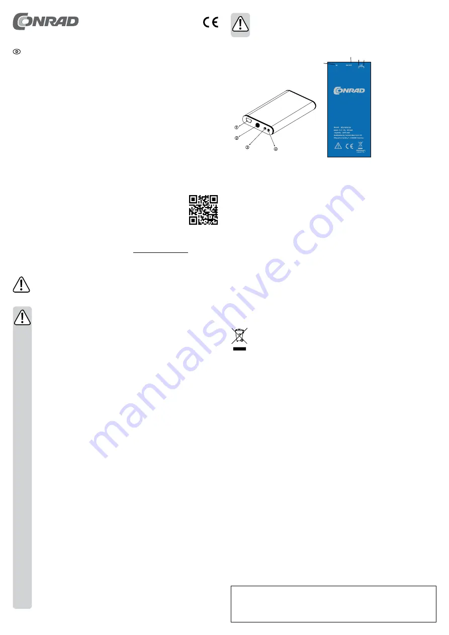 Conrad 860426 Скачать руководство пользователя страница 1