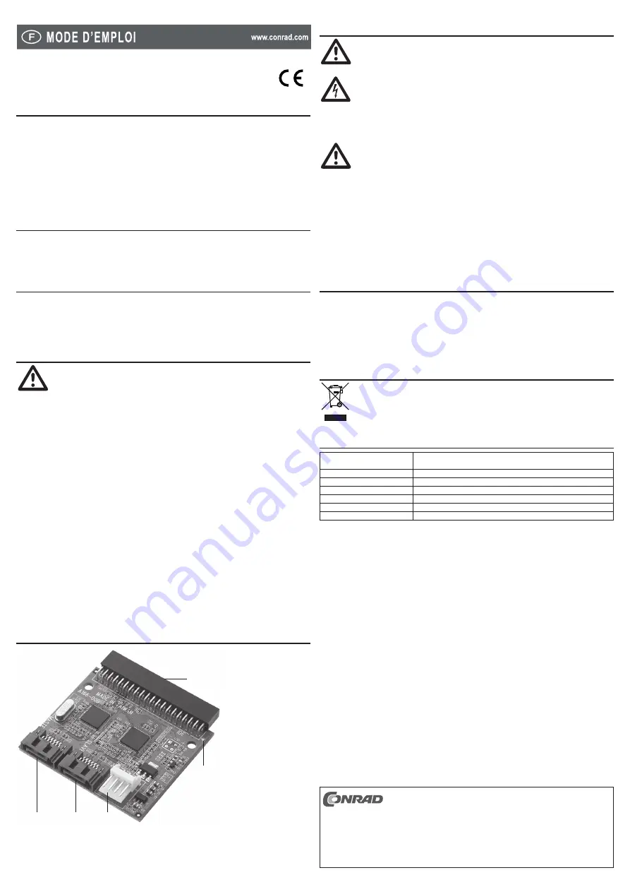 Conrad 97 61 63 Operating Instructions Download Page 3