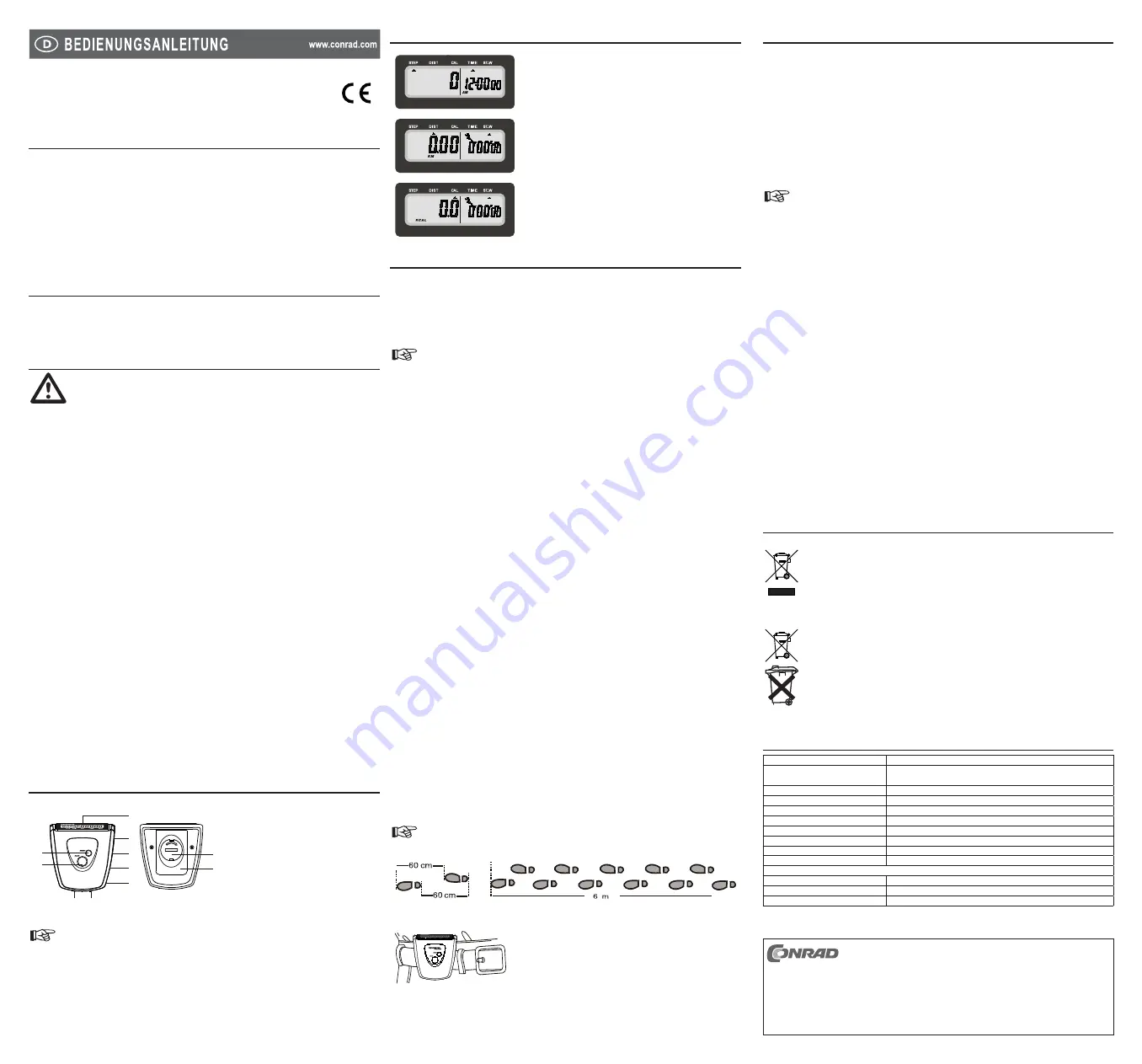 Conrad JS-300A Operating Instructions Download Page 1