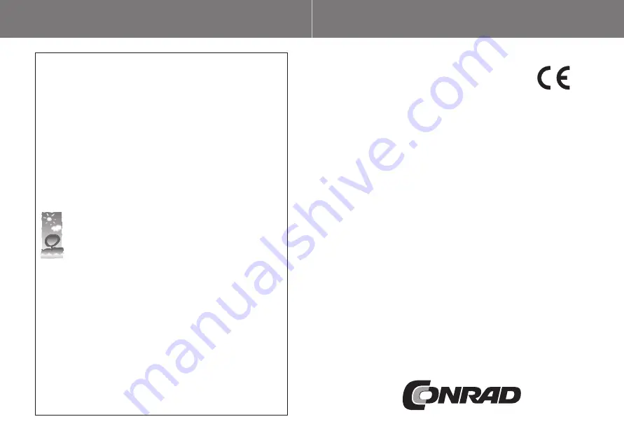 Conrad POF-820 Operating Instructions Manual Download Page 1