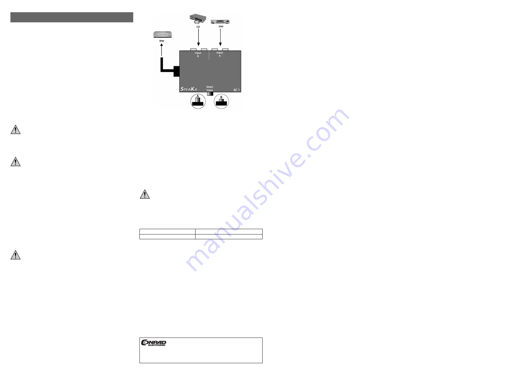 Conrad SpeaKa AC1 Скачать руководство пользователя страница 2