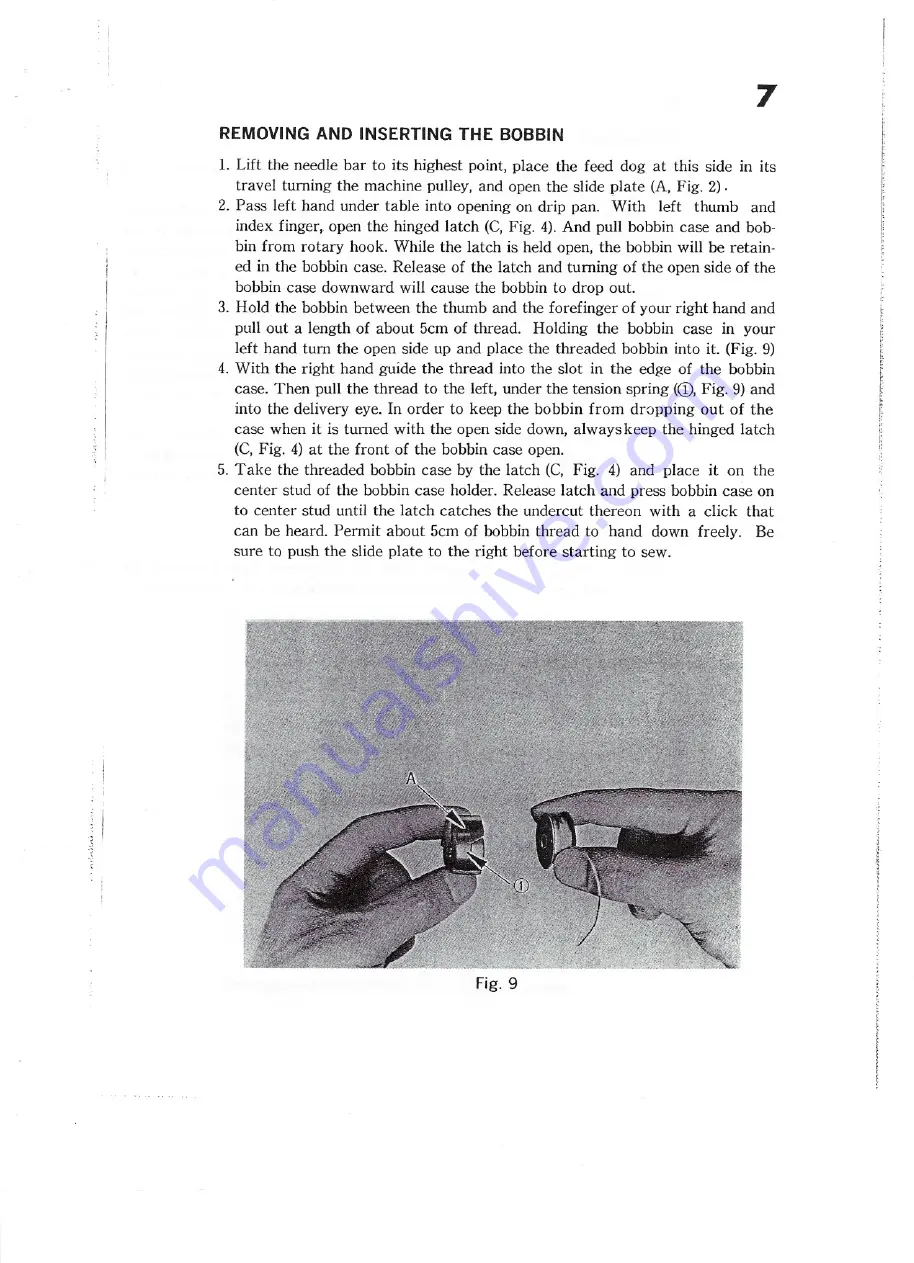 Consew 206R Operating Instructions Manual Download Page 8