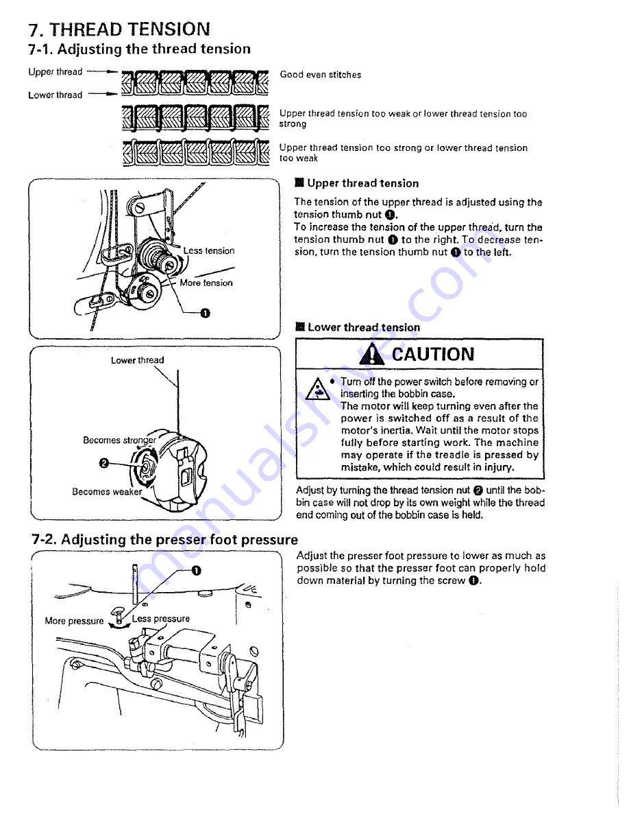 Consew 206RBL-18 Operating Instructions & Parts Book Download Page 15