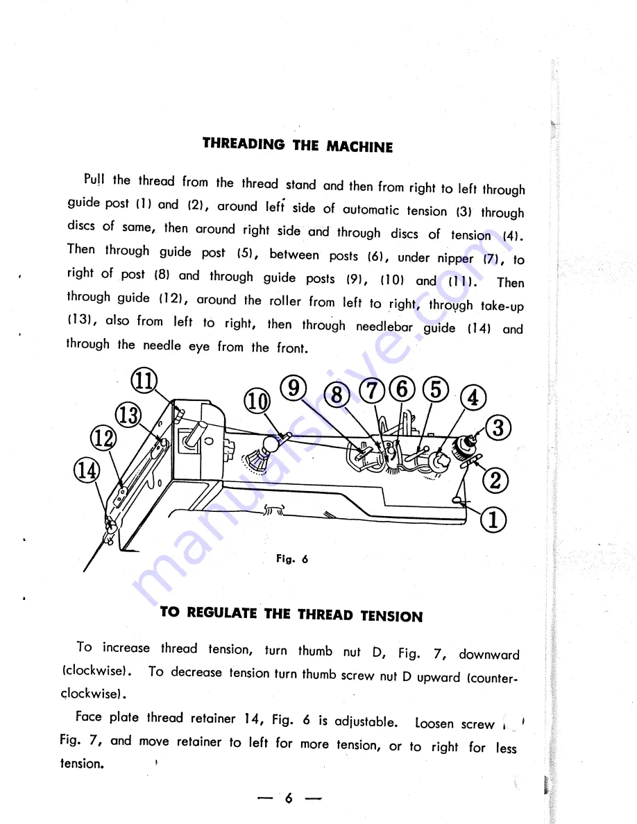 Consew 261B Operator'S Manual Download Page 7