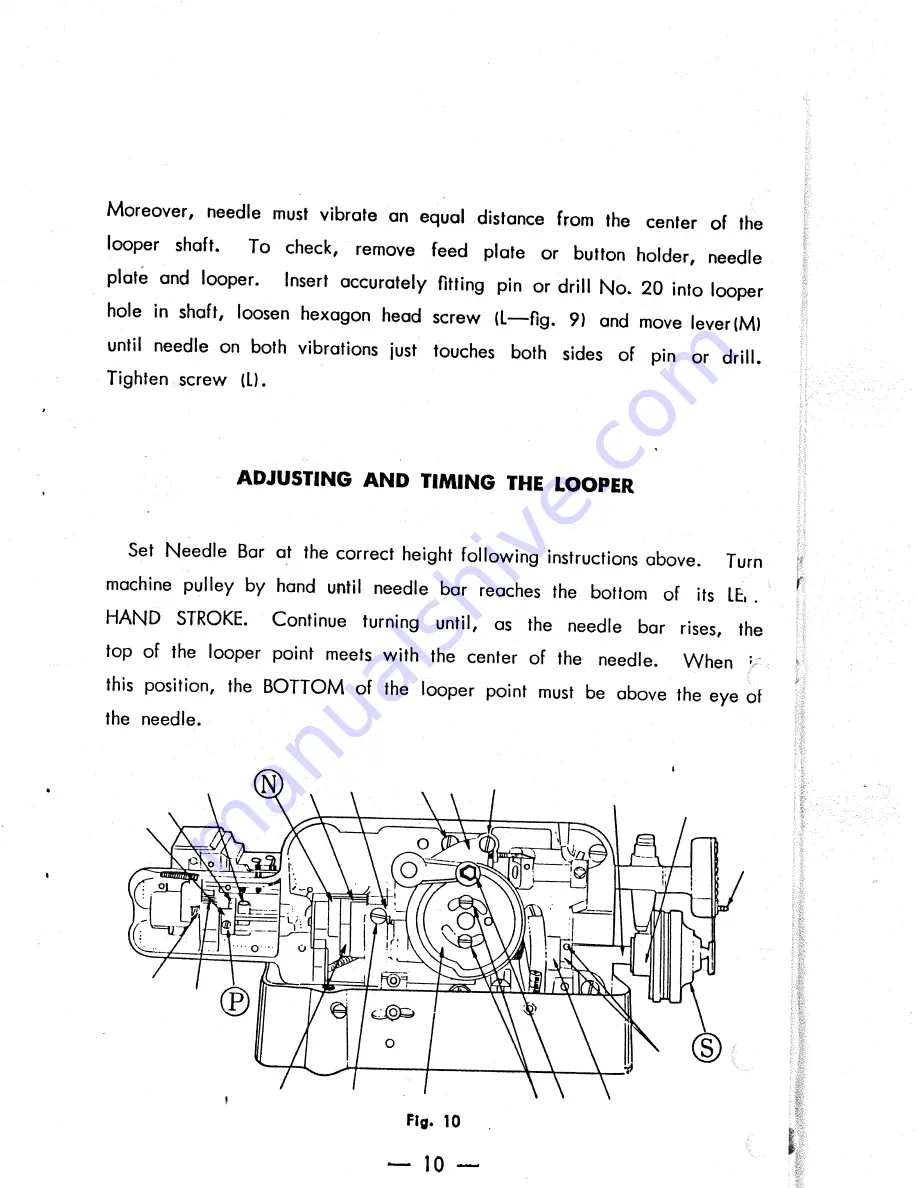 Consew 261B Operator'S Manual Download Page 11