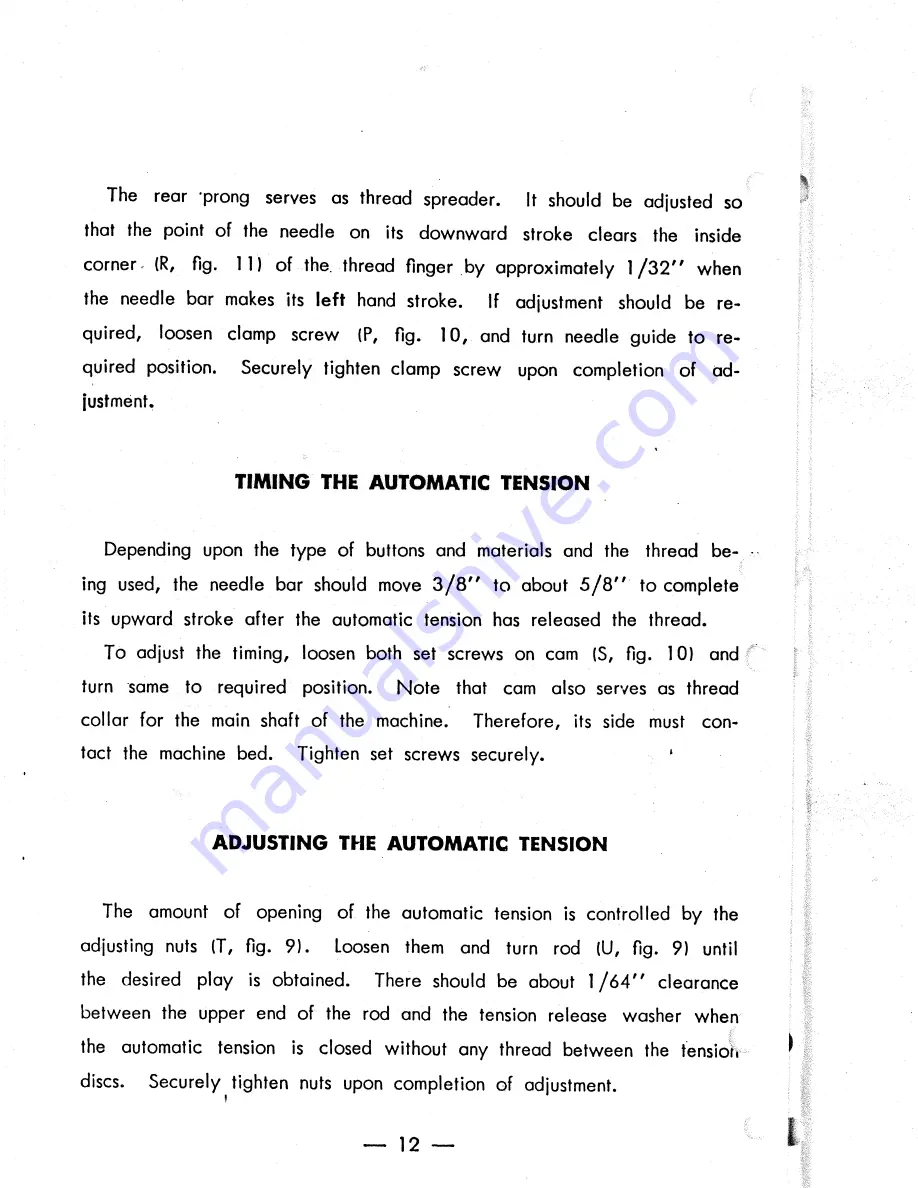 Consew 261B Operator'S Manual Download Page 13