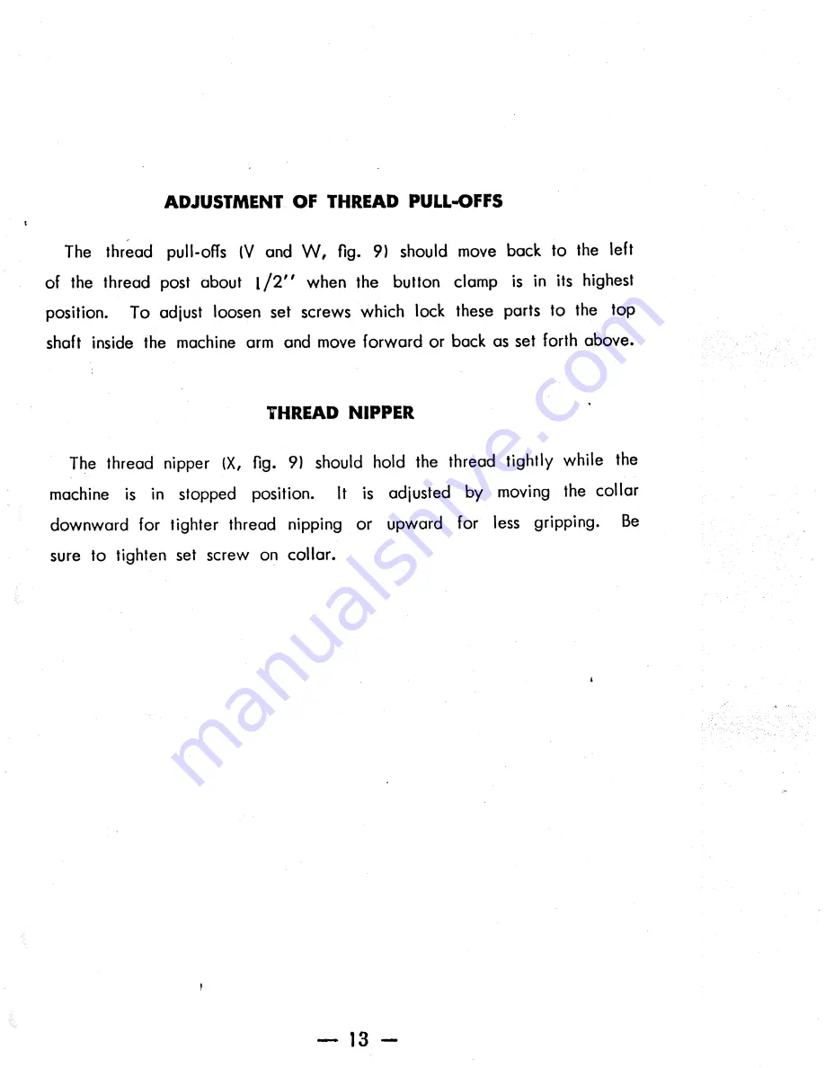 Consew 261B Operator'S Manual Download Page 14