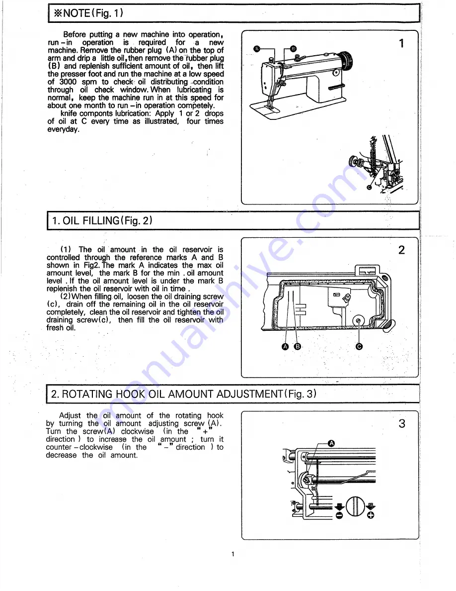 Consew 318RK-2 Operating Instructions & Parts List Manual Download Page 3