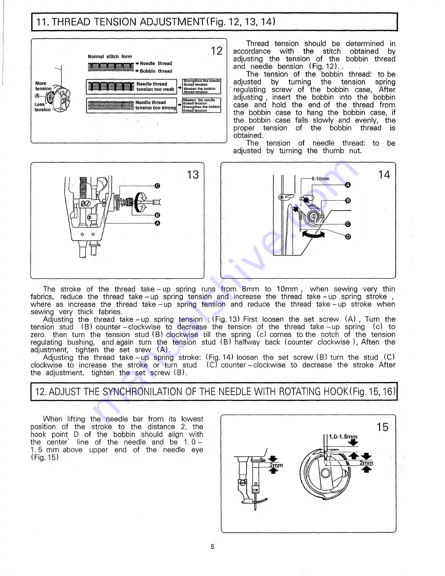 Consew 318RK-2 Operating Instructions & Parts List Manual Download Page 7