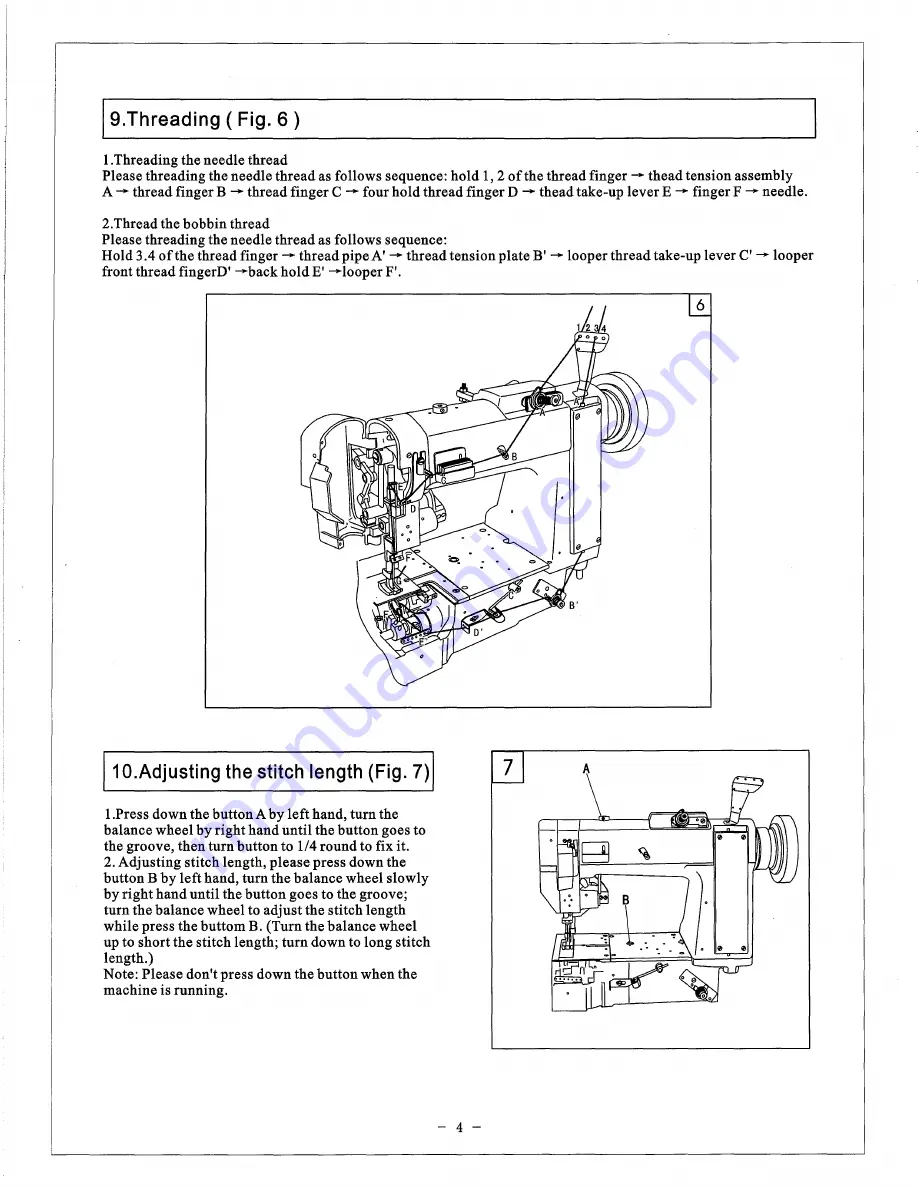 Consew 3421UX5-2 Скачать руководство пользователя страница 7