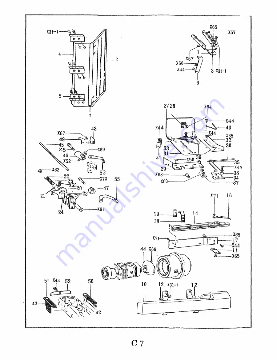 Consew 345-2DP Parts Book Download Page 44