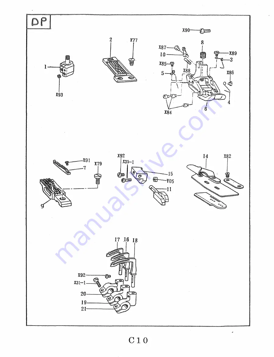 Consew 345-2DP Скачать руководство пользователя страница 54