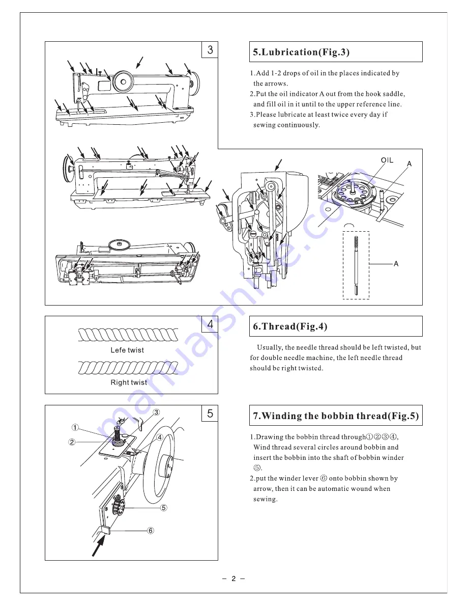 Consew 744R10-1 Operating Instructions Manual Download Page 5