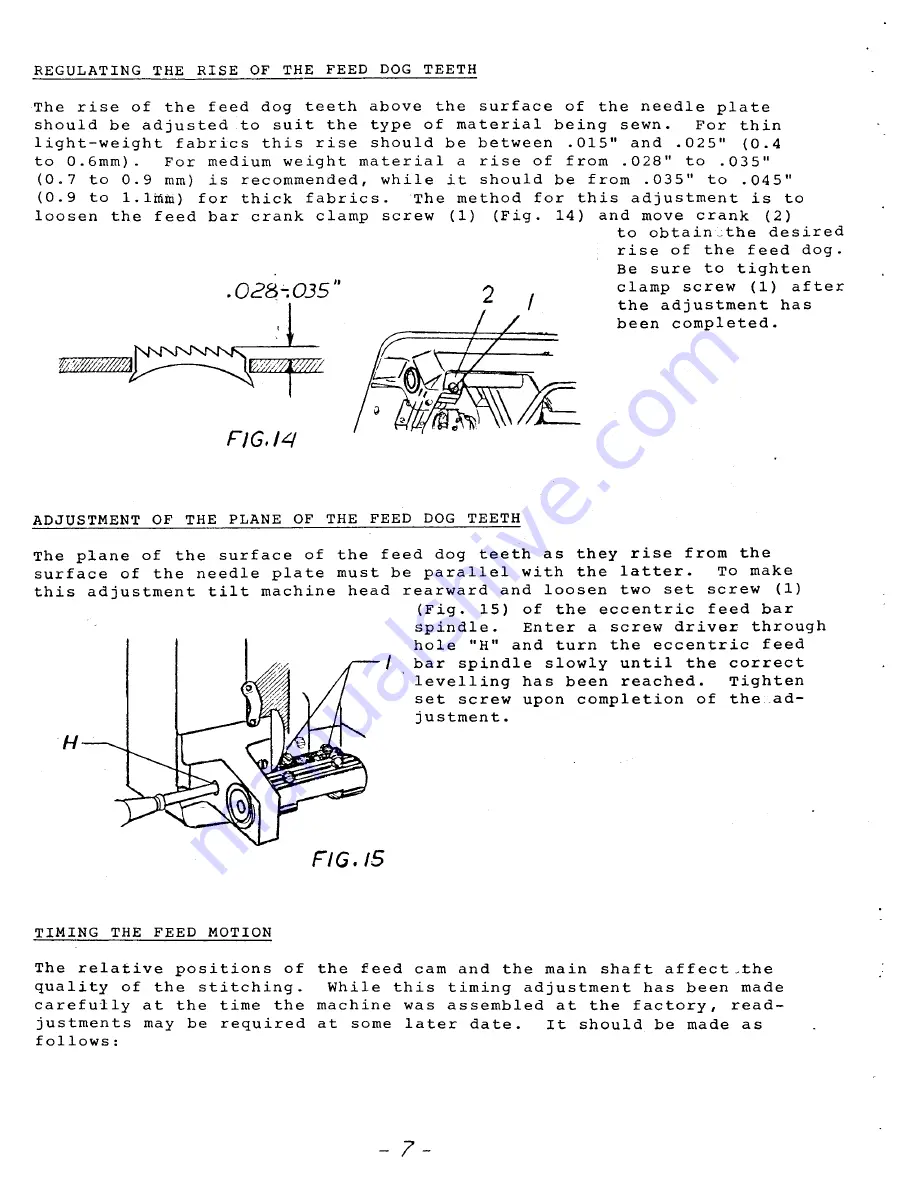 Consew CN 2230 R Operating Instructions & Parts List Manual Download Page 8