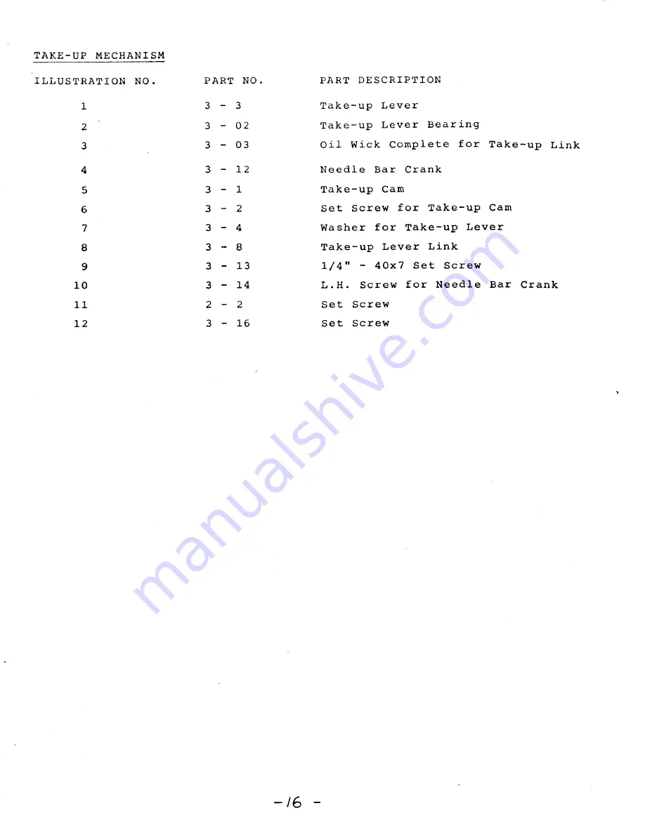 Consew CN 2230 R Operating Instructions & Parts List Manual Download Page 17