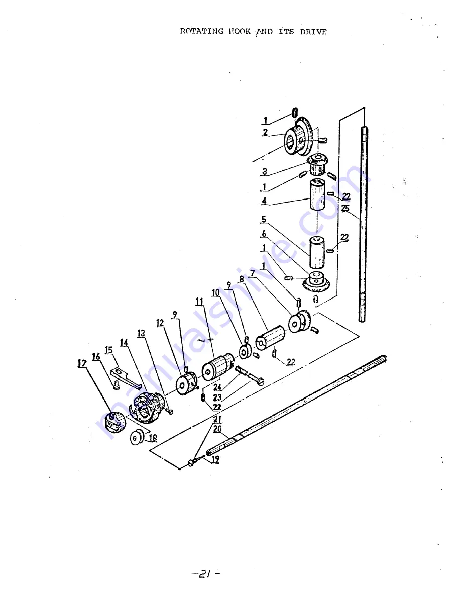 Consew CN 2230 R Operating Instructions & Parts List Manual Download Page 22