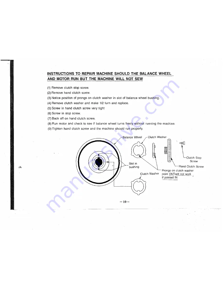 Consew CP206R Скачать руководство пользователя страница 12