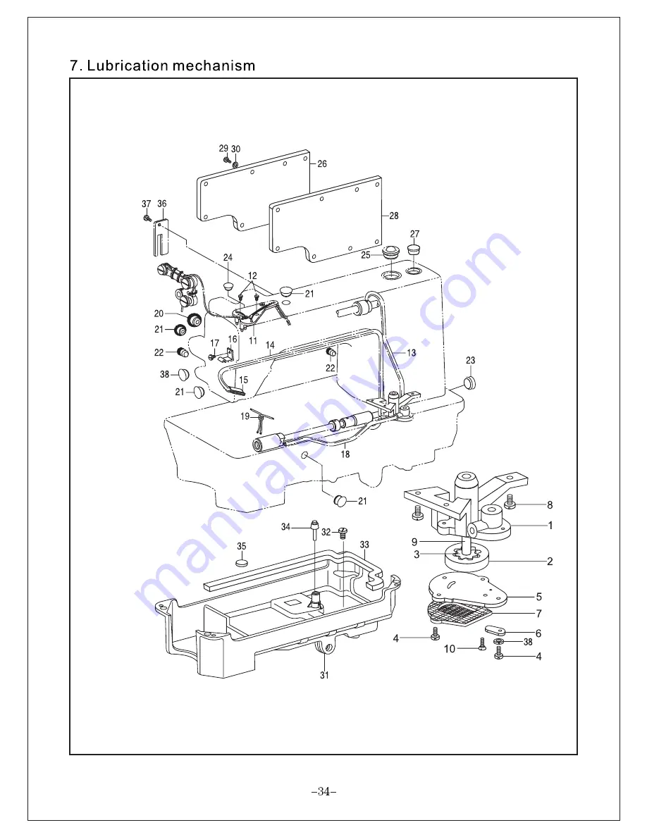 Consew P1206RB-7 Operation Instruction Manual Download Page 38